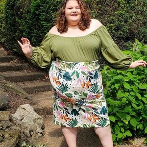 Off the Shoulder Puff Sleeve Blouse